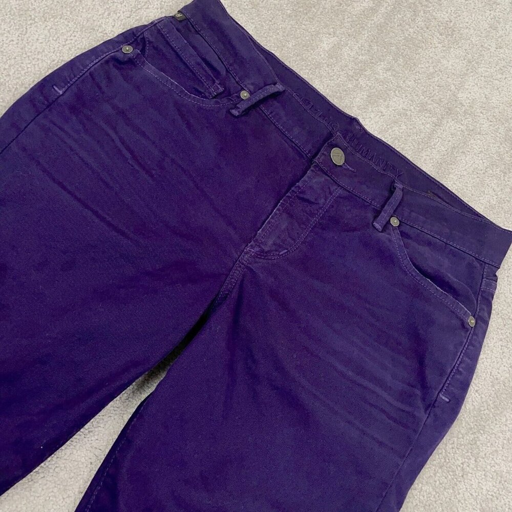 Citizens of Humanity Thompson Jeans Womens 25x25 Purple Mid-Rise Cropped Skinny